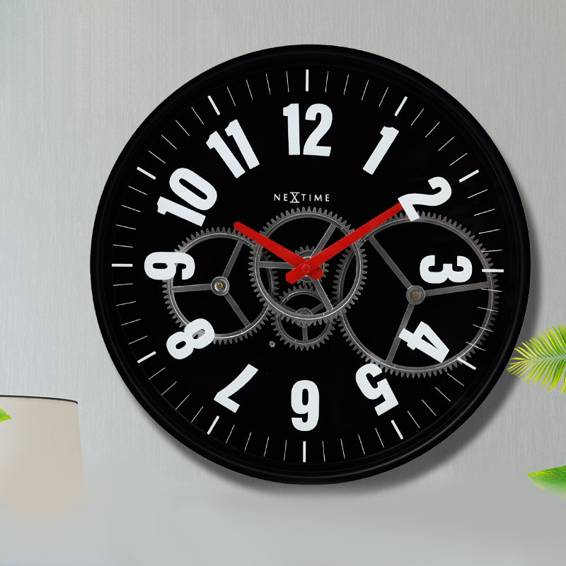 NeXtime Dutch Ligue time Eurostyle minimalist fashion gear Industrial Wind Metal Border Living room Bedroom hanging bell