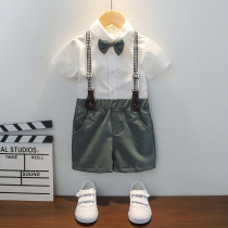 Childrens suit Xia Yinglun Wind boy piano performance to serve baby boys birthday wedding to host gown suit wave