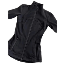 Black stand-up collar ice silk slim waist sun protection clothing for women summer new sports anti-UV yoga clothing sun protection clothing