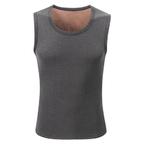 Mens thermal vest womens winter heating thickened one-piece velvet large size thermal vest vest vest plus velvet vest