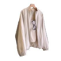 Korean style casual stand-up collar sun protection coat thin jacket summer new outdoor loose jacket sports jacket womens trend