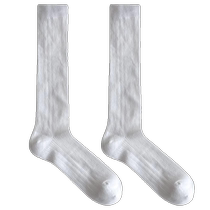 4 pairs of ballet style calf socks for women in spring and autumn pure cotton slimming mesh breathable Japanese style gray summer pile socks