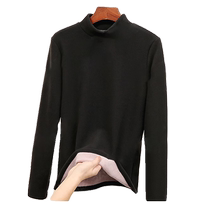Thermal underwear for women thickened velvet winter turtleneck German velvet heated autumn clothes warm clothes Northeastern lamb velvet bottoming shirt