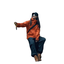 Orange Jacket Womens Spring and Autumn New High-end American Outdoor Mountain Climbing Windproof and Waterproof Mountaineering Jacket