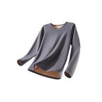 Middle-aged and elderly mens thermal underwear 2024 winter thickened plus cashmere lambskin fever antibacterial autumn clothes and long trousers set