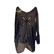 Summer ice silk micro-transparent hollow sun protection blouse for women thin style with skirt and suspenders new Chinese style sun protection top