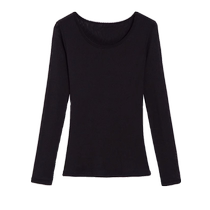 Black mesh bottoming shirt for women slim-fitting inner wear autumn new fashionable small shirt long-sleeved T-shirt lace top
