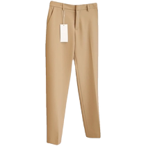 柔顺舒适薄款西装裤女秋季通勤高腰九分烟管裤子显瘦百搭休闲西裤