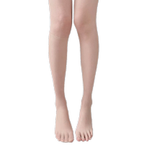 Mid-calf stockings womens short socks ultra-thin long half-length socks naturally invisible fully transparent flesh-colored traceless calf socks