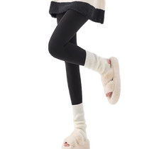 特厚东北保暖棉裤女外穿秋冬加绒加厚打底裤高腰一体防寒踩脚裤