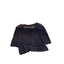 White hollow sun protection cardigan for women summer 2024 new style shawl with skirt and chiffon short-sleeved blouse top