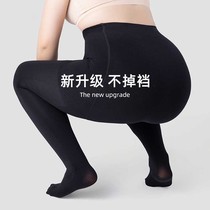 Plus size leggings for women who are 200 pounds fat and will not fall out of stock spring and autumn models extra fat plus velvet thickened autumn and winter pantyhose