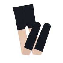 Three-in-one bare leg artifact for women in autumn and winter outer wear plus velvet and thickened black stockings and leggings spliced ​​stockings and pantyhose