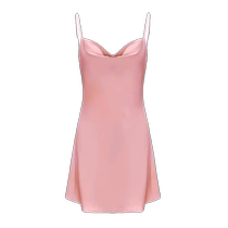 Silk Pajamas Feminine Suspender Swing Collar Nightgown Slit Summer Ice Silk Satin Pure Desire Style Mulberry Silk Home Clothes