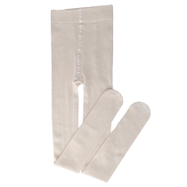 Japanese white leggings for womens outer wear in autumn and winter thickened with velvet slimming vertical striped socks twisted foot-stepping pantyhose