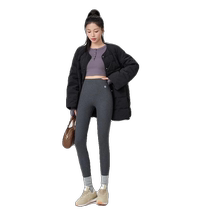 Thick velvet leggings for women to wear as outerwear slim threaded silk cashmere warm pants high waist extra thick northeastern cotton pants