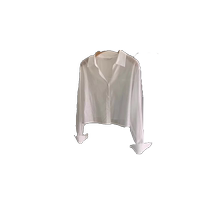 White Tencel short sun protection shirt for women in summer with suspender skirt and blouse cardigan thin shirt jacket