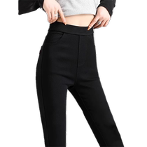 High waist elastic magic little black pants for women autumn and winter new tight leggings slim elastic black pencil pants for small feet