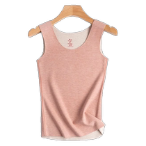 Silk cashmere German velvet thermal vest for women in winter close-fitting heating vest with inner base thickened and velvet vest for men