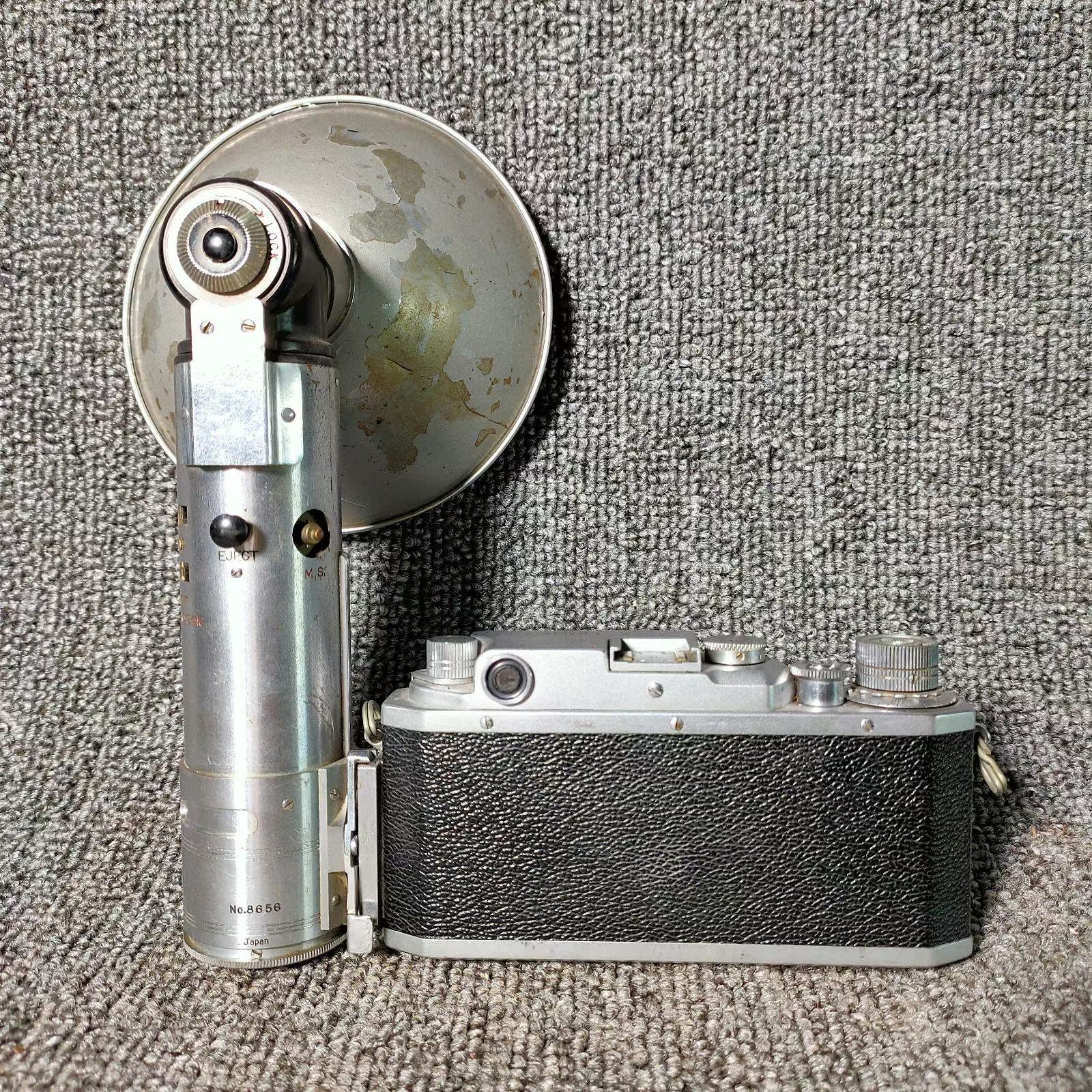 (Yao Lankaku) Japan Canon Machinery Sideshaft Rubber Roll Camera With Flash Stretch Lens Art Retro Swing