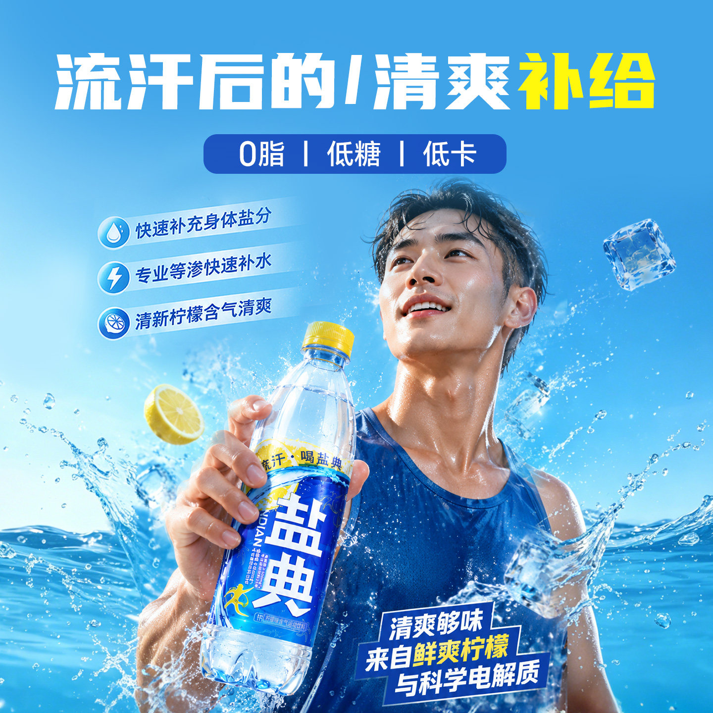 康之味盐典电解质水503ml*15瓶!运动流汗必备!柠檬味汽水补水神器!-功能饮料-淘宝好物网