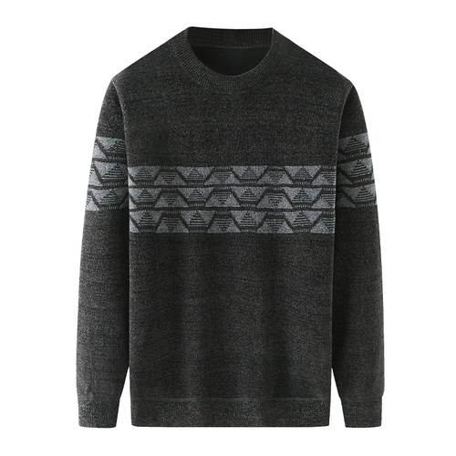 Утепленный демисезонный свитер, трикотажная утепленный лонгслив, пуховик, для среднего возраста