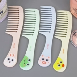 Кудрявые волосы Большие зубы расчесывание на милой расческе, мисс Лонг -волос, уборка волос, Студент середина -Портативная портативная расческа