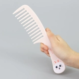 Кудрявые волосы Большие зубы расчесывание на милой расческе, мисс Лонг -волос, уборка волос, Студент середина -Портативная портативная расческа