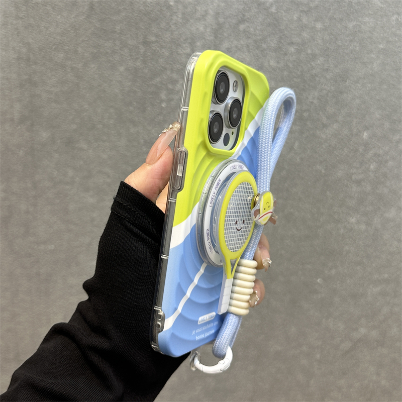 Zhige Suitable for iPhone 17, 15, 16 Cartoon Tennis Racket Stand Phone Case, iPhone 15 Pro Max Wave Magnetic Suction, 14Pro High-End Feel, 13 New Model, 12 Internet Celebrity, 11 Protective Case, 14Pm Zhige Suitable for iPhone 17, 15, 16 Cartoon Tennis Racket Stand Phone Case, iPhone 15 Pro Max Wave Magnetic Suction, 14Pro High-End Feel, 13 New Model, 12 Internet Celebrity, 11 Protective Case, 14Pm