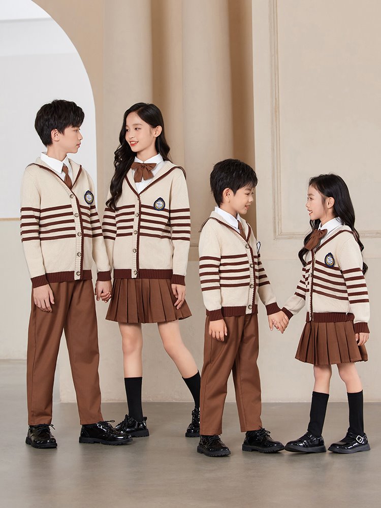 Green primary school uniforms Inlenty wind Western pants gross shoulder children long pants junior high school outlap shirt for men and women jk winter-Taobao