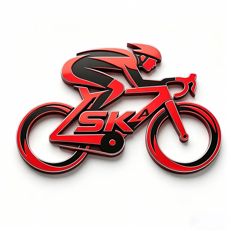 SKA户外骑行运动店的LOGO
