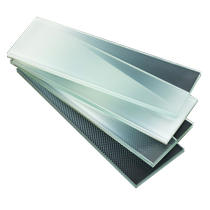 Double-layer tempered frosted gradient laminated glass office partition hotel bathroom shower room wired glass