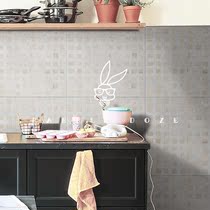 Industrial Wind Cement Brick Wood Grain Brick Outdoor Fields Garden Kitchen Toilet Garden Shop Balcony Matte 600 * 600