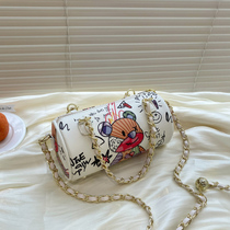 Net Red Chain Bag for women Summer 2021 new 100 hitch small crowddesigner Single shoulder inclined satchel cylinder pillow bag