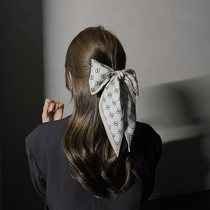 CZ Original Design Superior Sense Light Lavish Towel Hair With Mesh Red Temperament Head Rope Floating With Silk Satin Hair Headwear