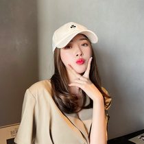 New product original Korean version with a small baseball cap sunscreen sunscreen 100 lap embroidery summer sun duck tongue cap children