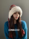 Thick Knitted Wool Hat for Women, Winter Fleece-Lined Warm Lei Feng Hat, Makes Face Look Smaller, Northeast Cold-Proof Plush Ear-Protecting Hat