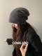 100% wool hat women's winter new style wool knitted hat ear protection face small thickened warm and cold-proof Baotou cold hat