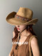 Designer-Strohhut im Ethno-Stil für Damen, Sommerurlaub, Cowboy-Strohhut, Sonnenschutz, Fischerhut, Sonnenhut