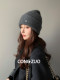 Congzuo New Wool Rabbit Hair Hat Women's Winter Knitted Wool Hat Shows Face Small Thickened Ear Protection Baotou Hat