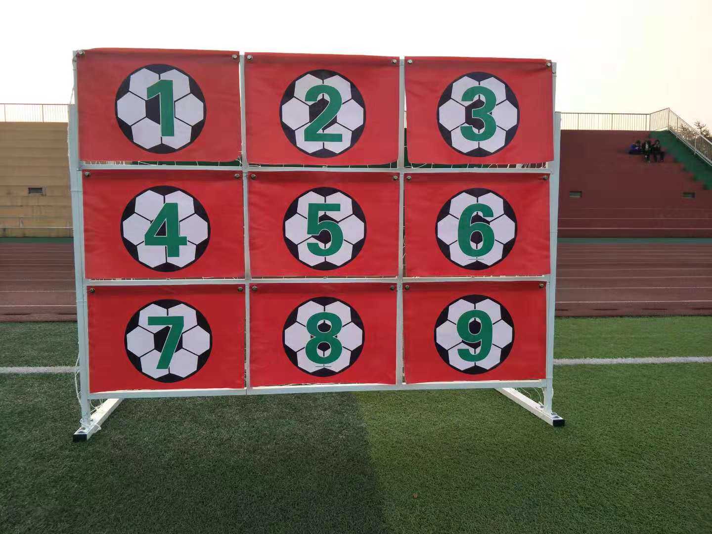 Dual-purpose football nine-square grid penalty kick trainer World Cup decorative goal push