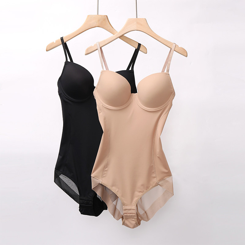One-piece shapewear women's summer belly waist corset light and breathable bottoming cup-type seamless body shaping underwear