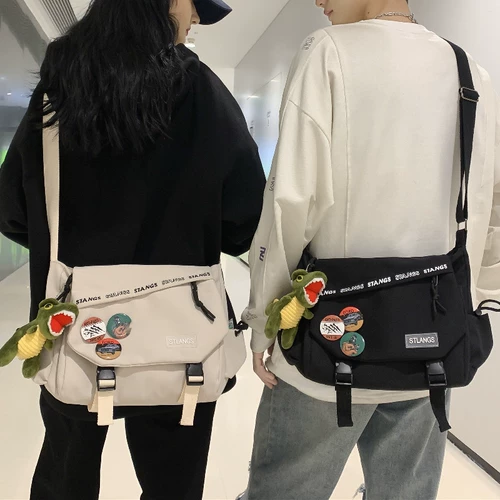 Tide, мужская сумка через плечо, вместительная и большая японская универсальная сумка на одно плечо для отдыха