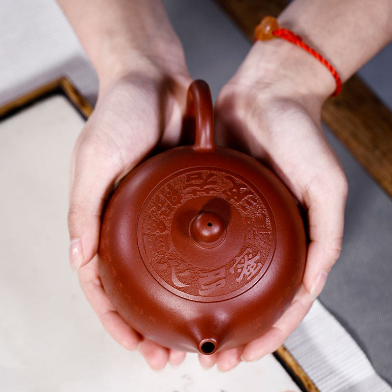 Love Chixer Zhengzong Purple Sand Pot Pure Total Handmade Teapot Tea Tea Set with a large red robe Weschpot home