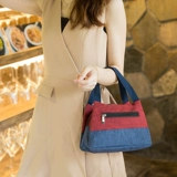 Джинсы с начесом, сумка через плечо, портативная небольшая сумка, барсетка, сумка для ланча, сумка для еды