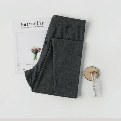 男加绒磨毛发热修身裤毛裤线裤男士打底裤