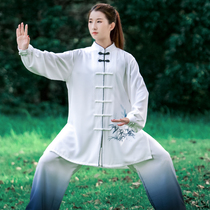 Ya Yun Su light ink Tai chi clothes Men and women Tai Chi martial arts practice clothing thin performance competition summer days