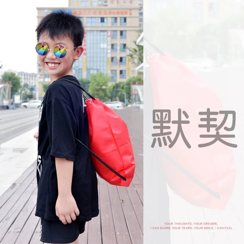 Рюкзак, спортивный ранец из нетканого материала, мешочек, на шнурках, делается под заказ, с печатью вашего логотипа