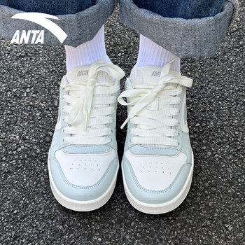 Women's sea salt blue student ankle boots are simple and versatile