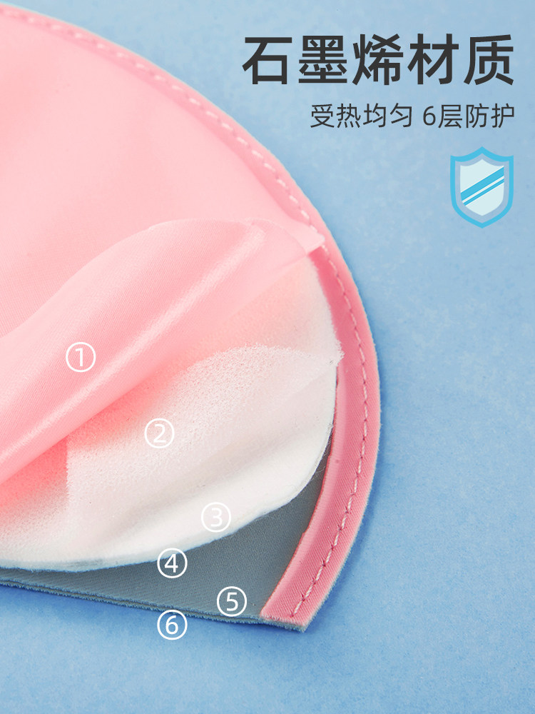 Electric Heating Chest Massage Breast Hot Compress Pad for Pregnant and Postpartum Women during Lactation, Breast Hot Compress to Relieve Engorgement and Blockage